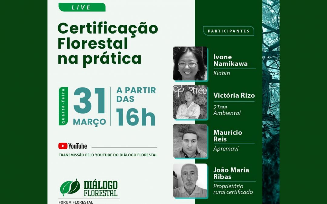Fórum Florestal Paraná e Santa Catarina promove live sobre certificação florestal