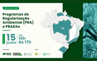 Webinar avalia a evolução do Programa de Regularização Ambiental da Bahia