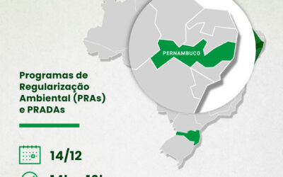 Pernambuco é tema do webinar sobre PRA e PRADAs