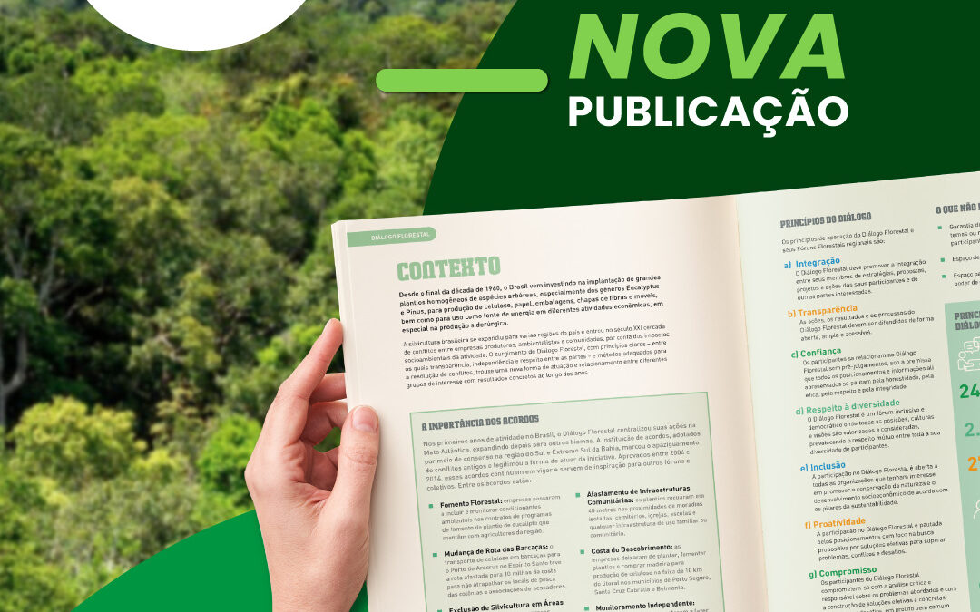 Diálogo Florestal lança portfólio com informações sobre a iniciativa