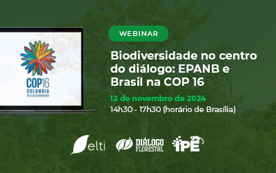 Webinar Biodiversidade no centro do diálogo:  EPANB e Brasil na COP 16